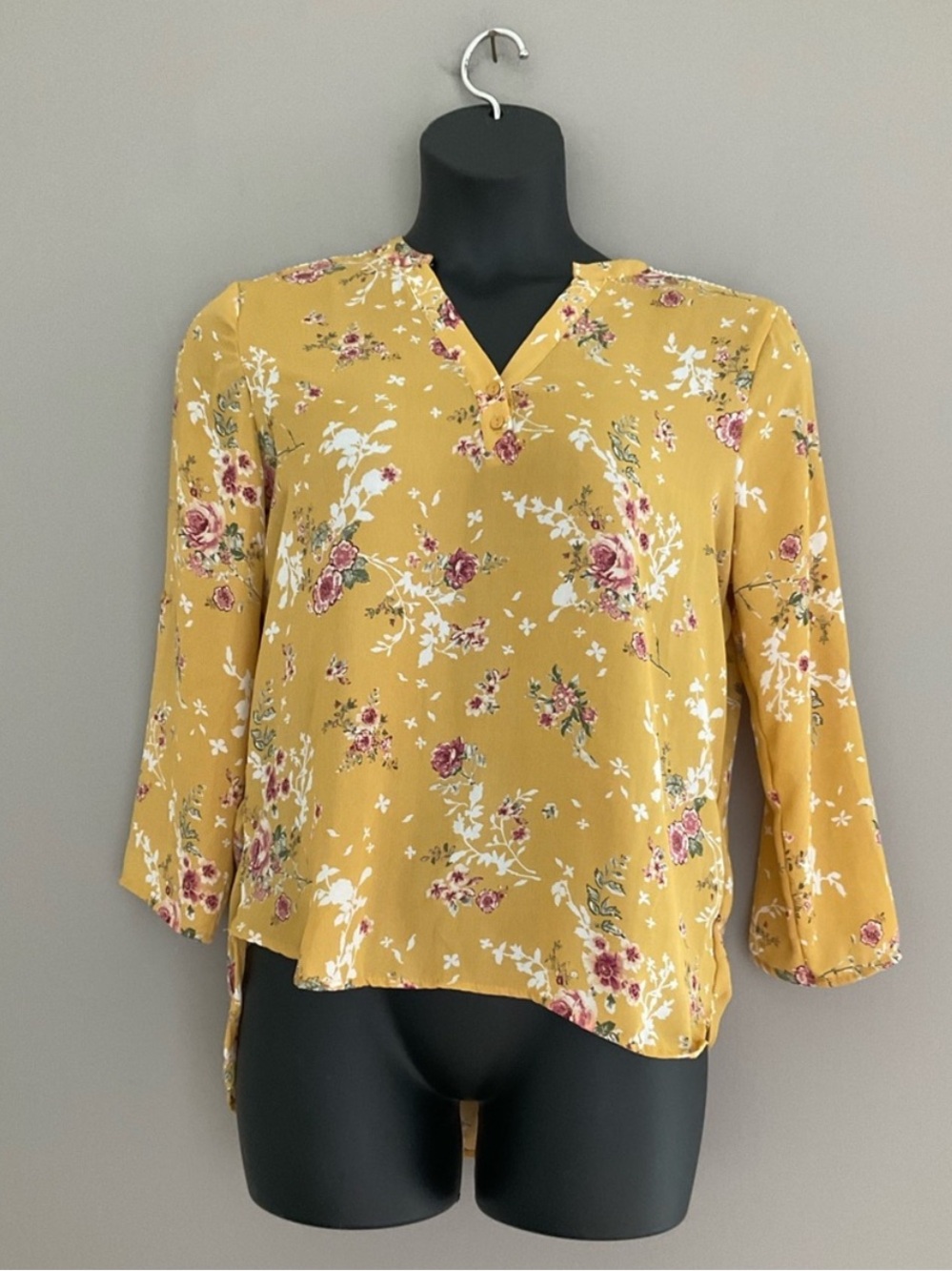 Cure, Yellow & Pink Floral Blouse